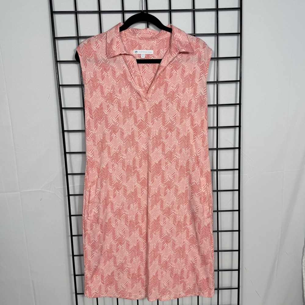 Southern Tide Kamryn Brrrr Horizon Hues Shift‎ Dress Womens XL Rose Blush Casual